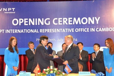 越南国际电信公司驻柬埔寨代表处正式开业